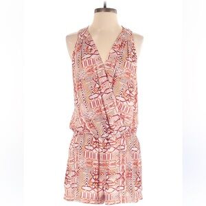 BCBGMAXAZRIA Women Red Romper M